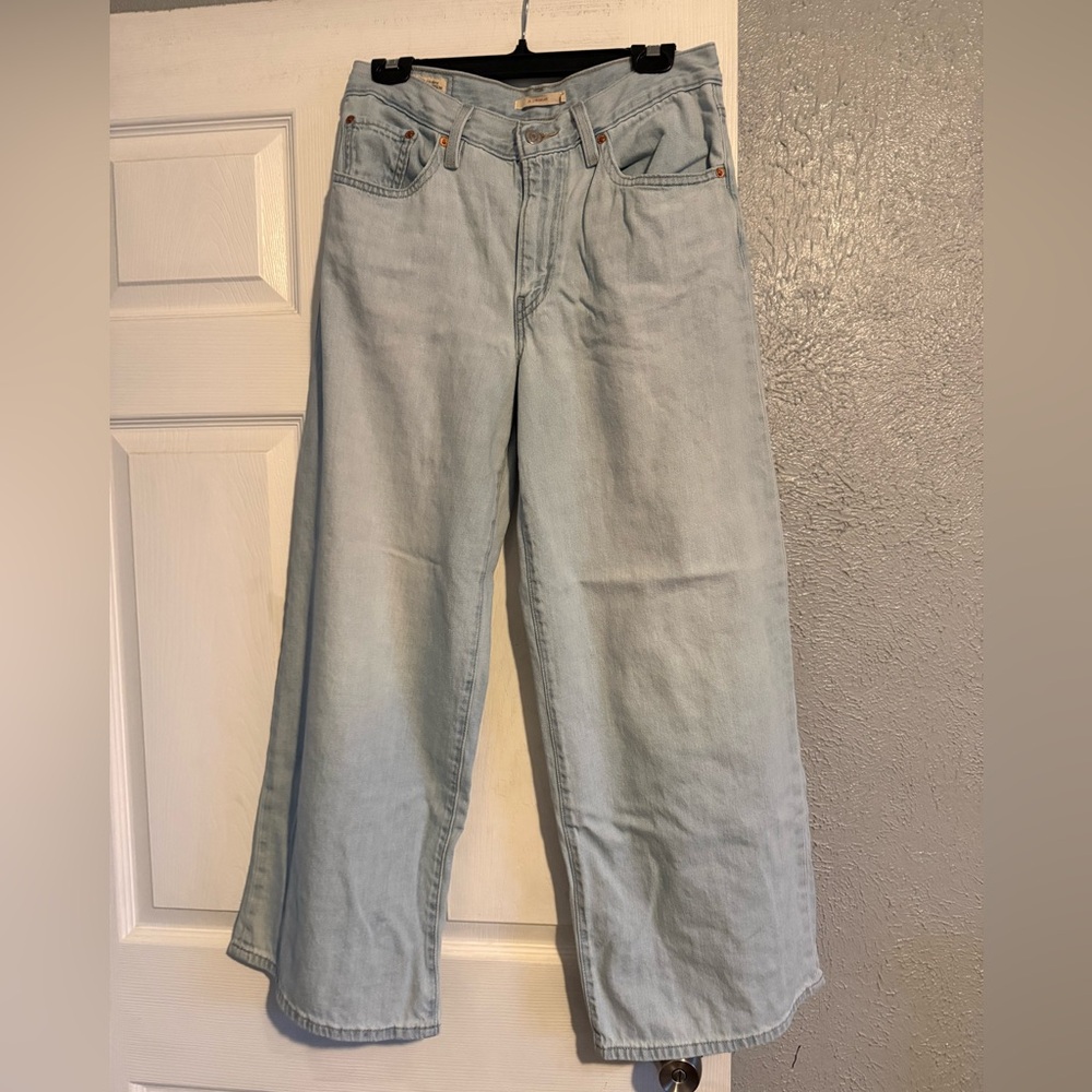 Levi's Light Blue Wide Leg Jeans